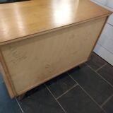 Vintage chest of drawers from the 70s in oak