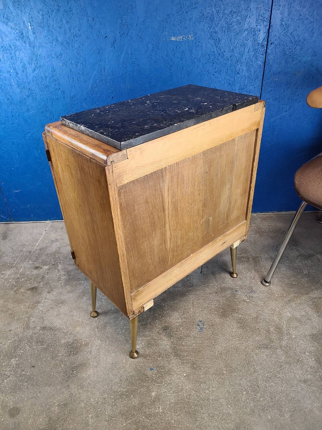 End table, vintage art deco bedside