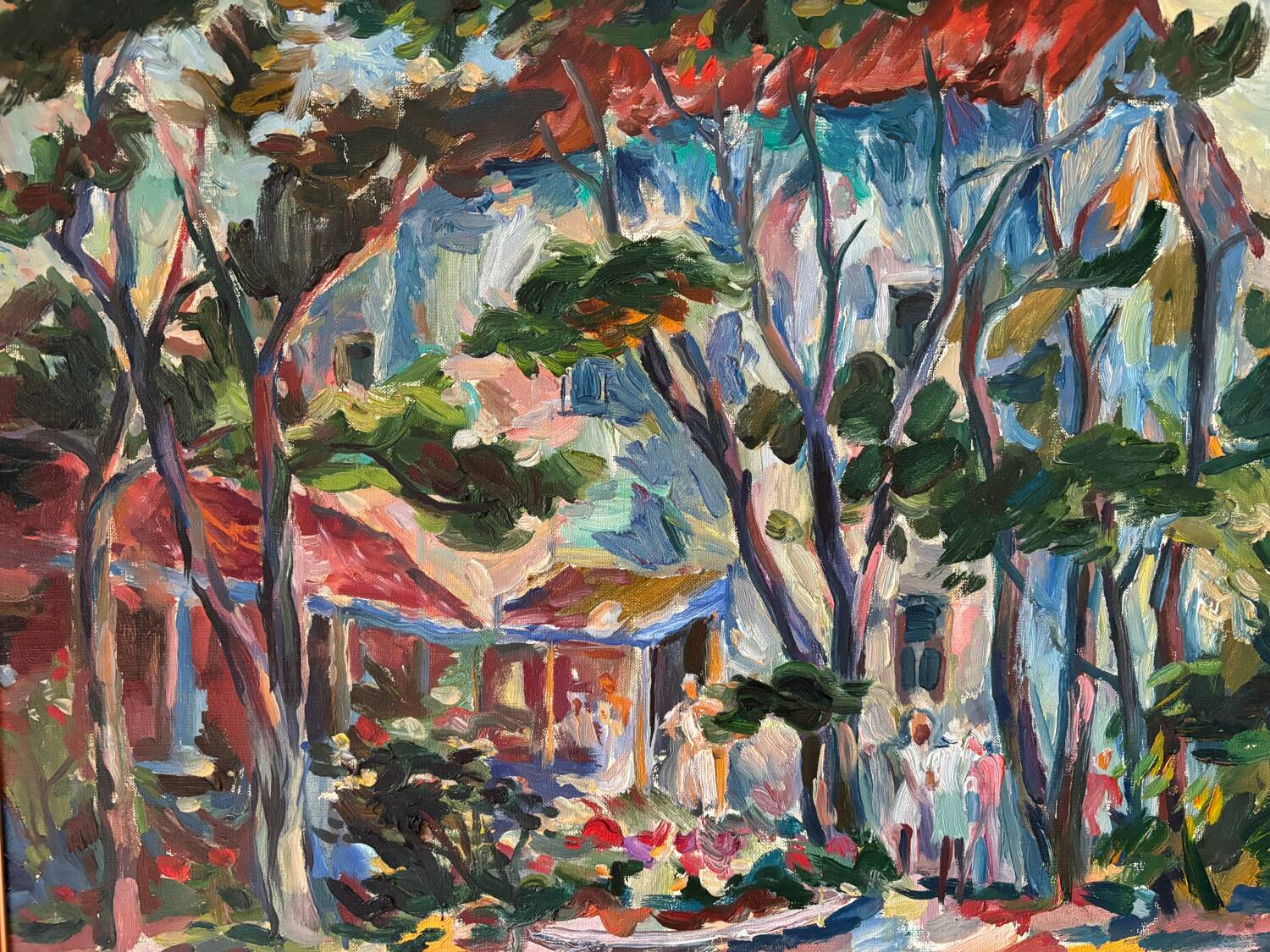 Landscape Russian school signed
