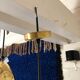 Suspension in gilded metal. Model B