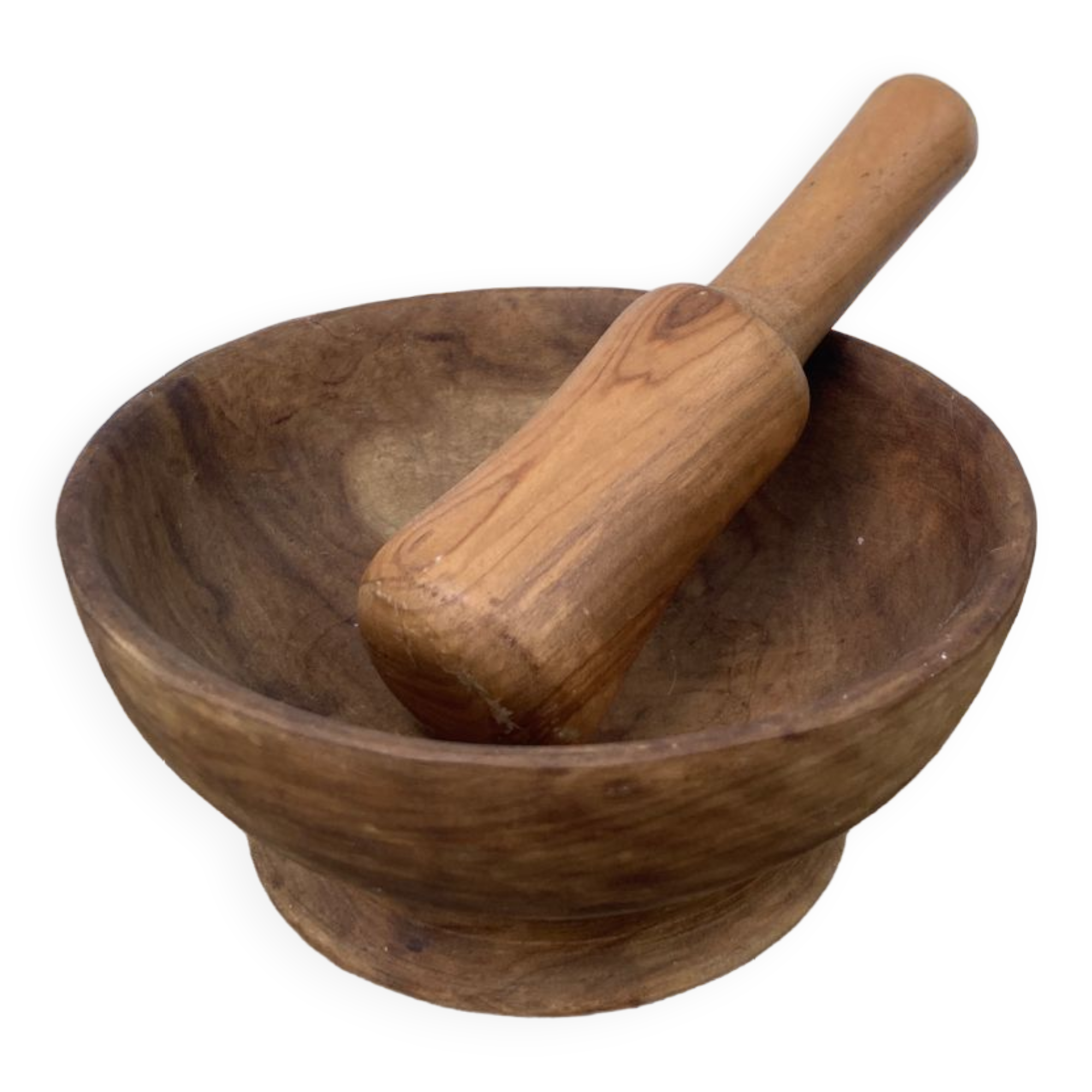 Carved wood mortar from Provence