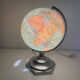 Globe terrestre J.Forest verre vintage 1950 mappemonde - 37 cm