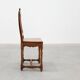 Chaise d'appoint en chêne sculpté, France, XVIIIe siècle
