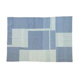 Modern blue kilim carpet