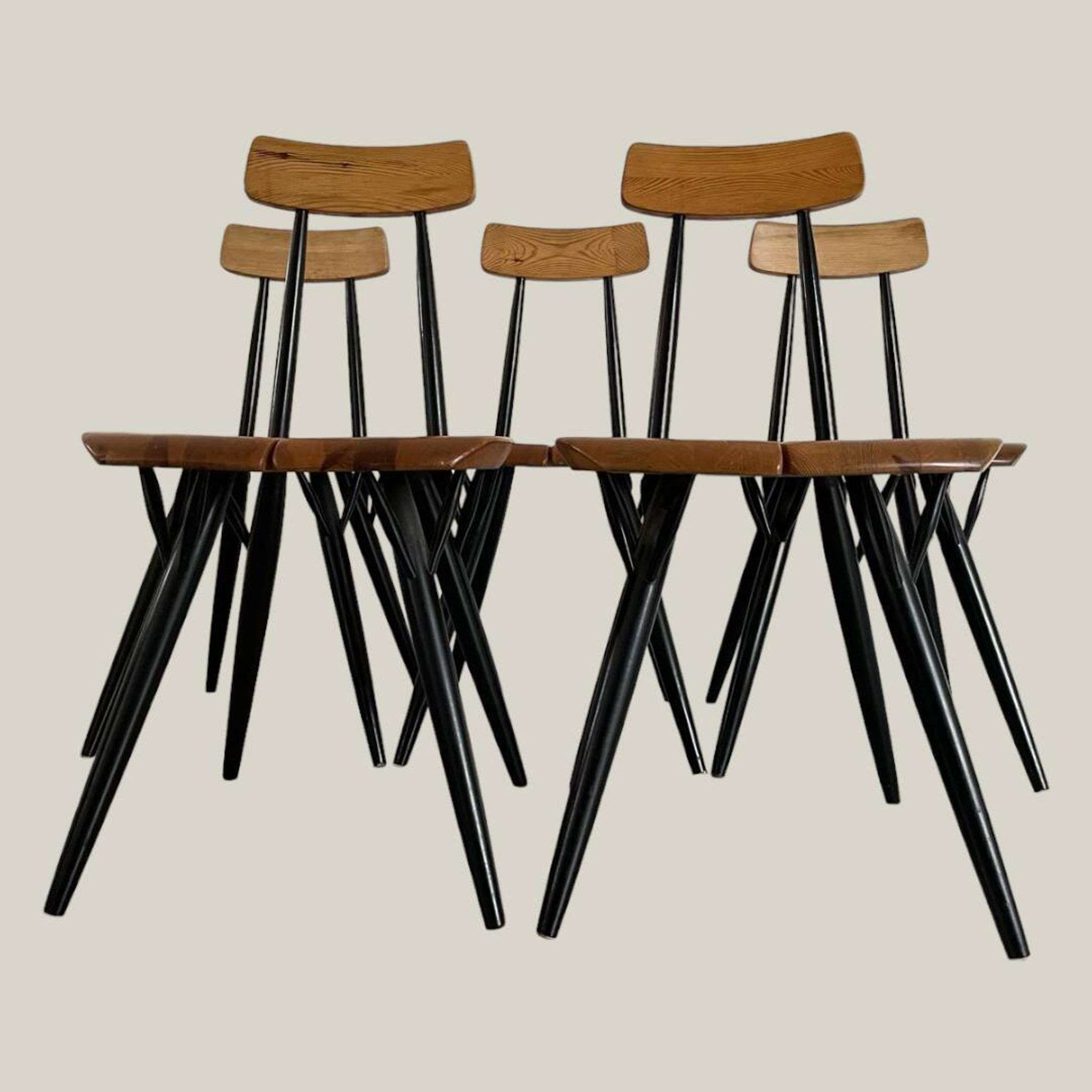 Dining set Ilmari Tapiovaara model Pirrka for Laukaan Puu 1950’s