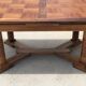 Set table and 4 chairs in walnut 1940