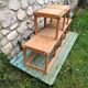 Solid wood shelf pine revival bauhaus 70s