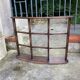 Bevelled multiple shelf mirror 94x74cm