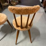 Pair of vintage moumoute chairs
