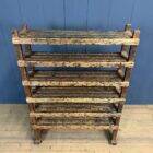 Old wooden shelf from a shoemaker.