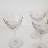 Verres à apéritif des années 30-40