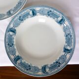 3 vintage CM&C Massena model soup plates