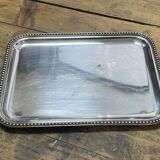 Small rectangular and beaded silver metal top