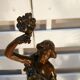 Marble and regulating fireplace trim - 1900s - Signed Charles Ruchot
