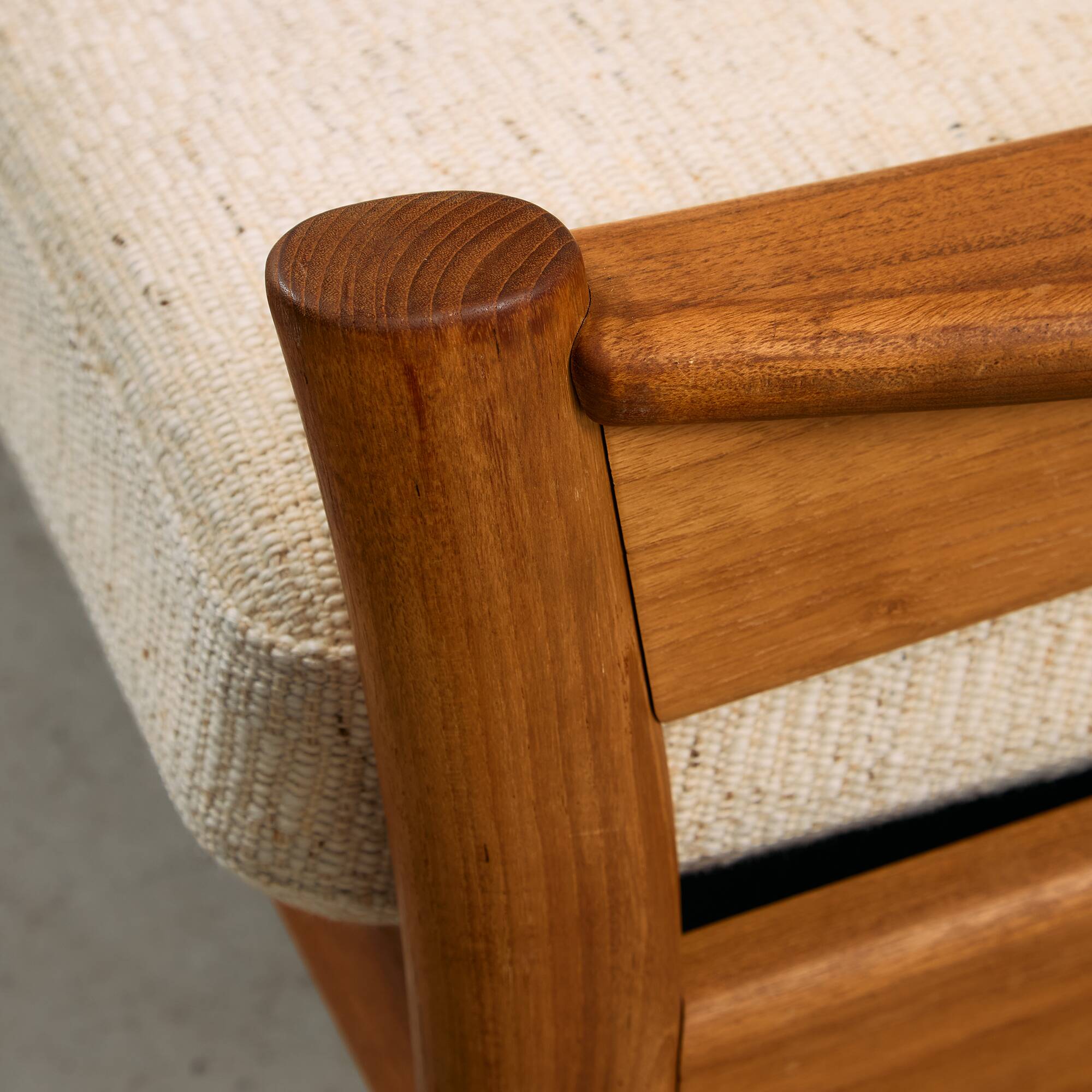 Dyrlund Three-Seater Sofa in Solid Teak