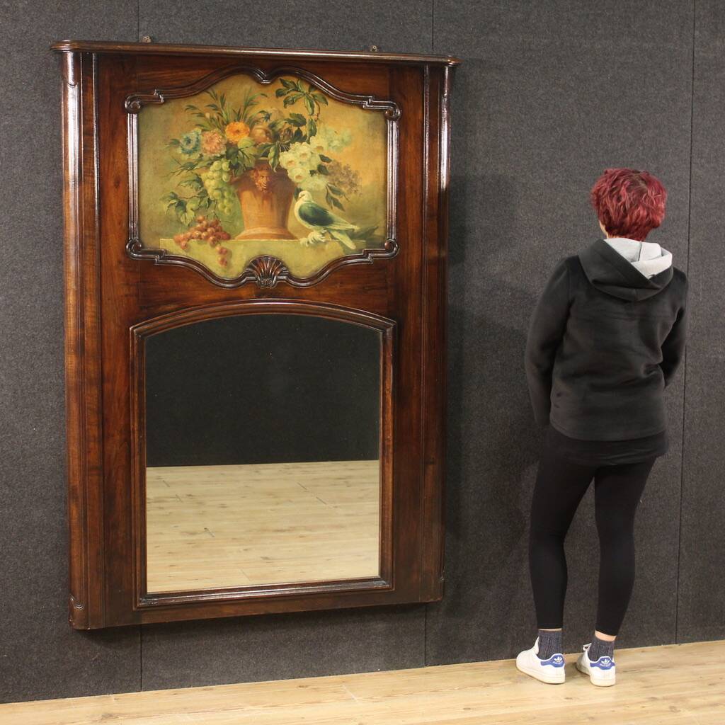 Miroir de cheminée italien du XXe siècle