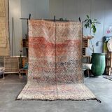 Vintage Boujad Moroccan rug in wool, Morocco, 1990.