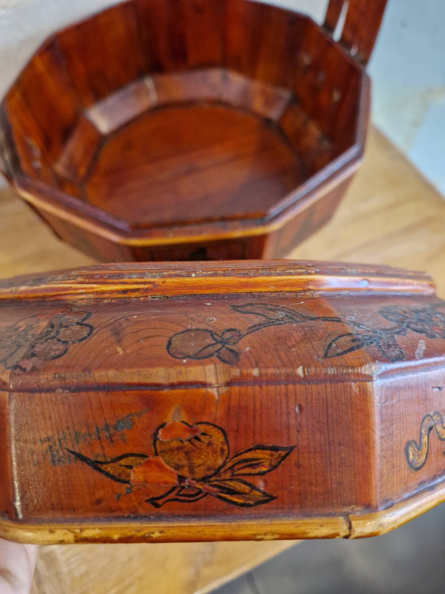 Ancien Panier De Mariage Chine 19ème