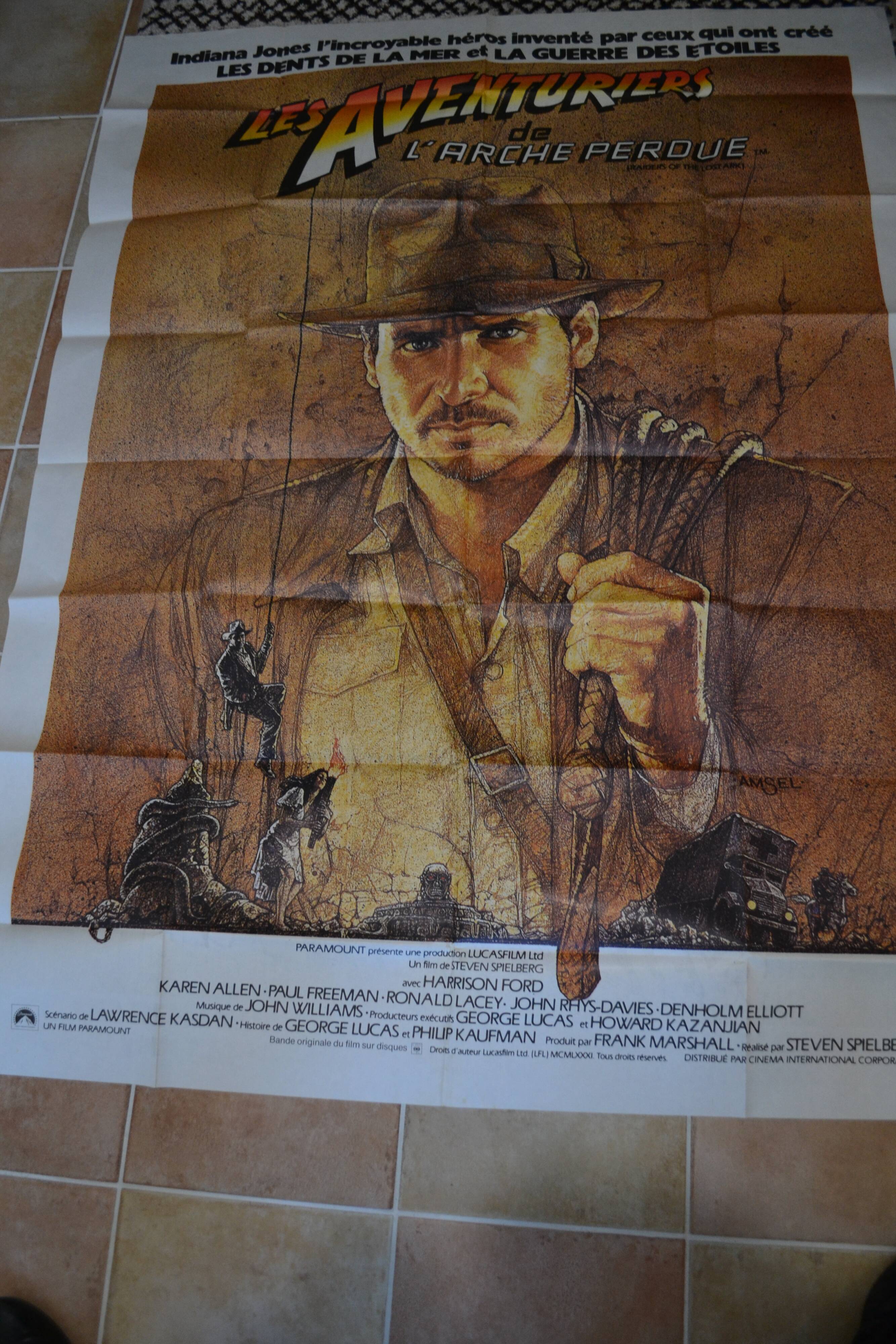 Affiche les aventuriers de l'arche perdue