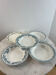 Set of 5 mismatched deep plates in earthenware and stoneware.