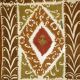 Vintage Turkish hand-knotted rug 108x131 cm