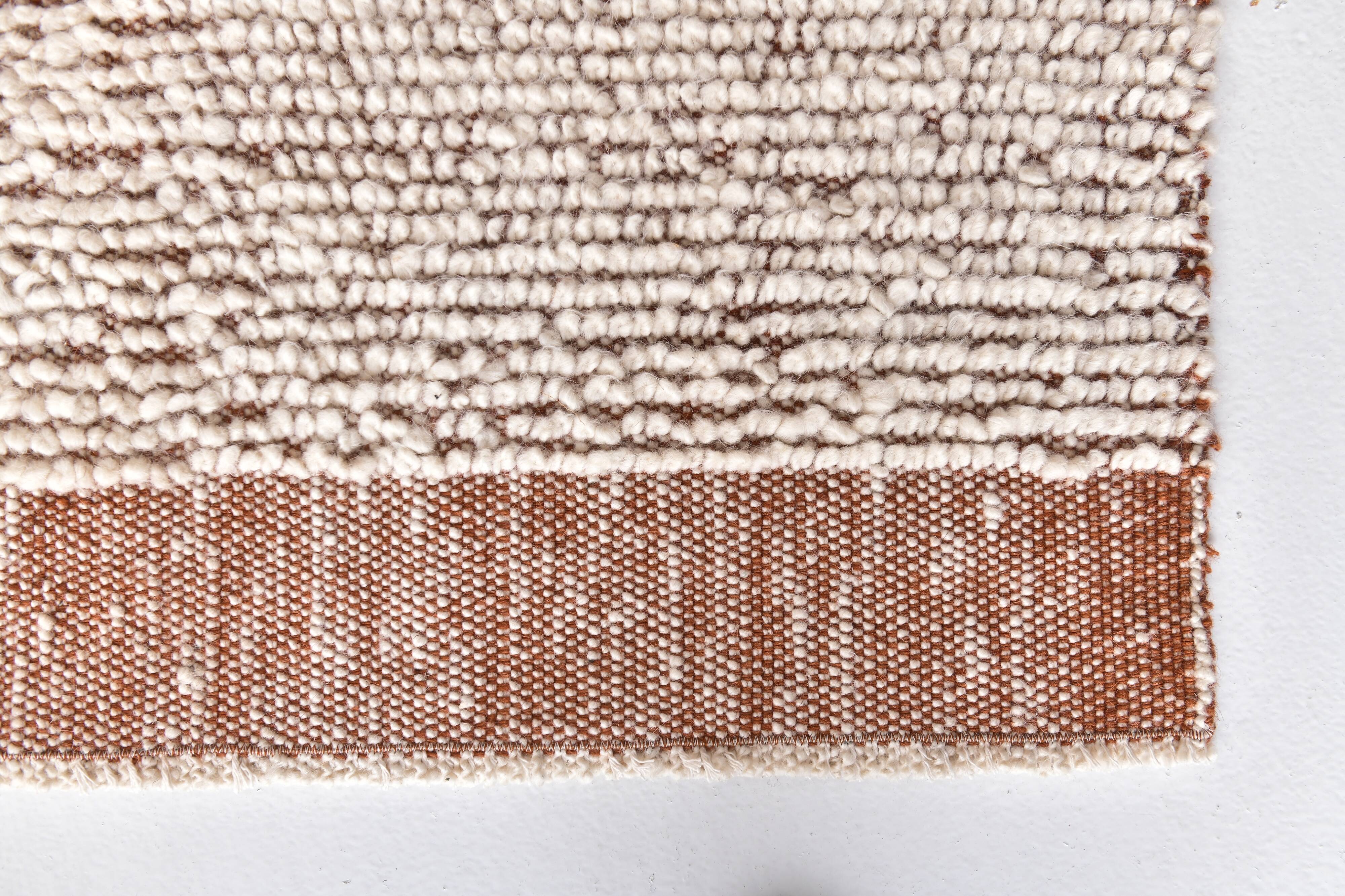 7x9 Terracotta White Turkish Vintage Rug 205x291Cm SK 242886