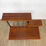 Mid-Century design wooden and metal side table