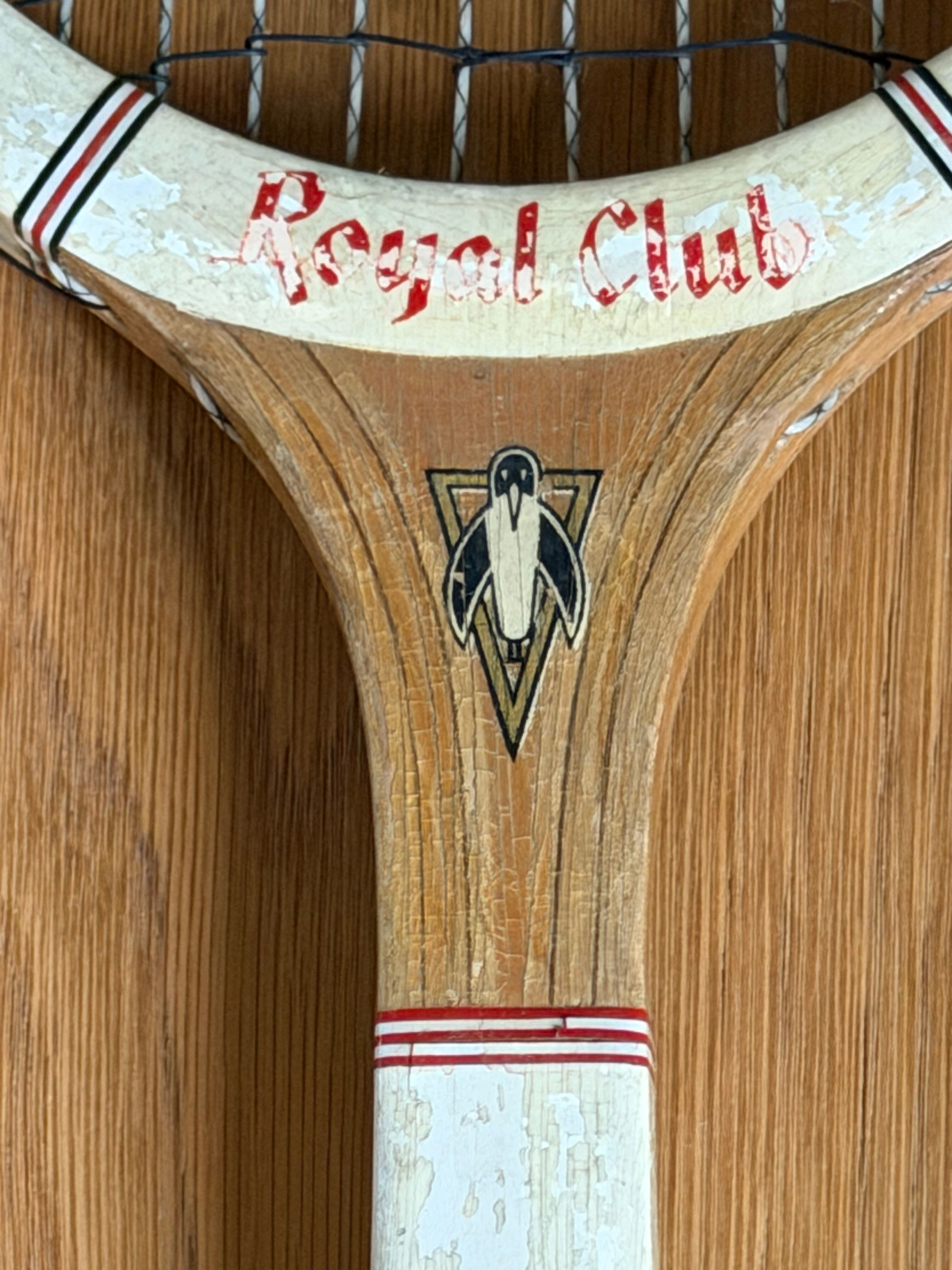 Vintage Pinguin rackets from the 1960s.