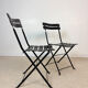 Pair of Celestina chairs by Marco Zanuso for Zanotta in black leather.