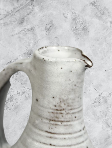 Pichet grès vintage Jeanne et Norbert Pierlot à Ratilly