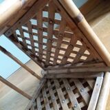 Cache pot large square bamboo