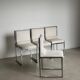 Unique Set of 4 "Wright/Wright" Chairs by Nanda Vigo for Driade, Italy, 1972