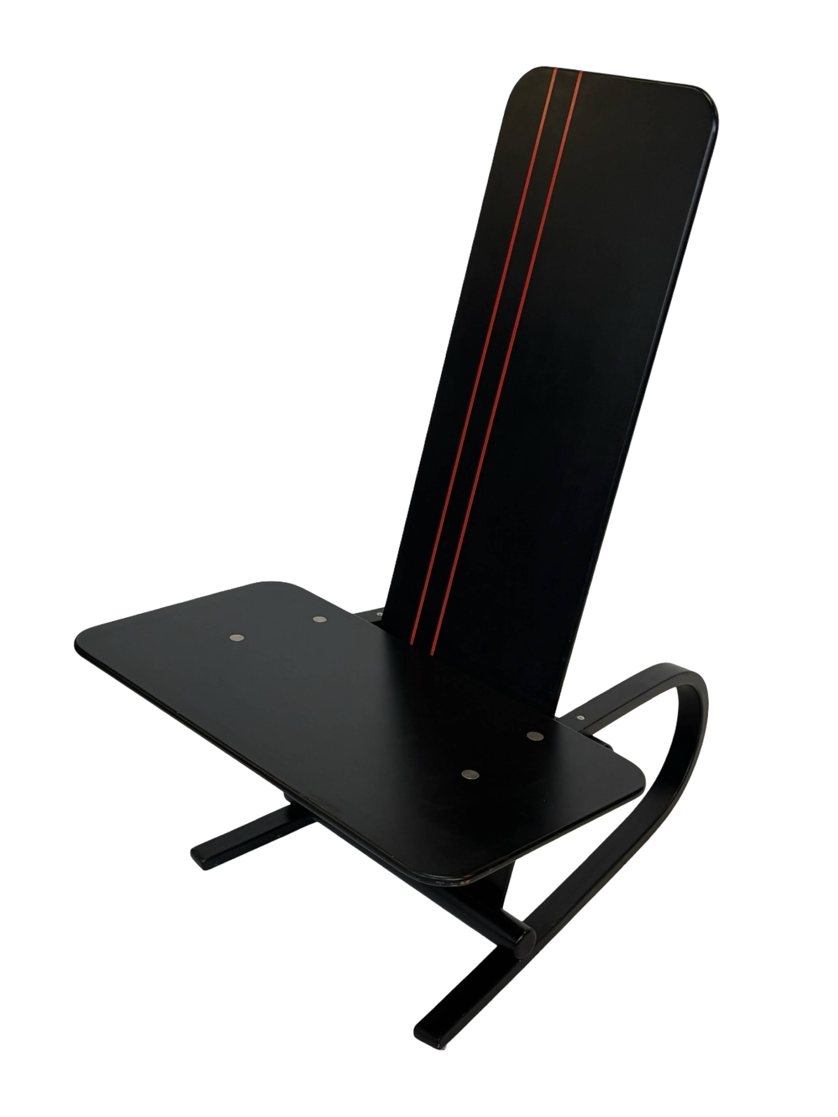 Vintage Danish postmodern Andreas Hansen plywood armchair