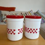 1L heart boxes made in GDR vintage