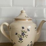 Sarreguemines earthenware teapot