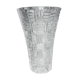 Vase en cristal à décor géométrique H30cm