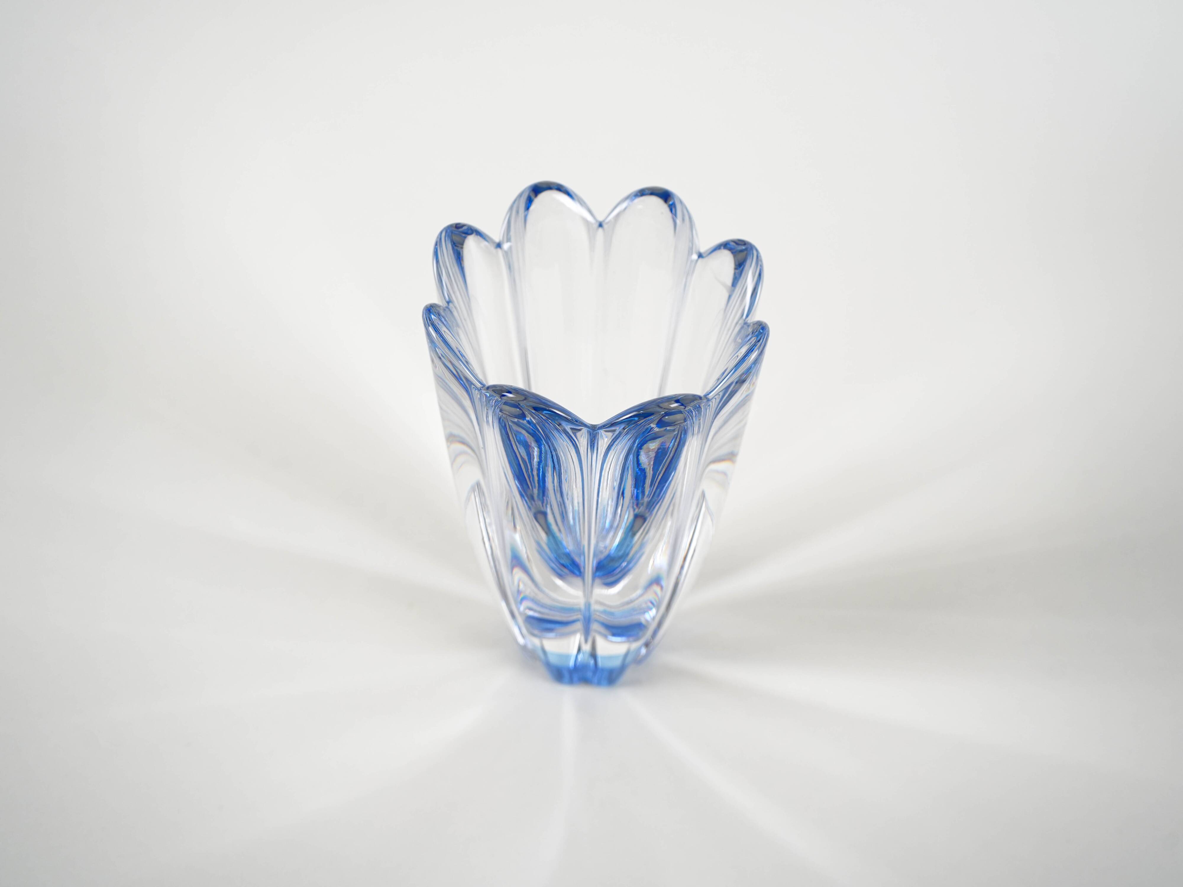 Mayflower glass vase, Swedish design, 1960s, designer: Jan Johansson, manuf