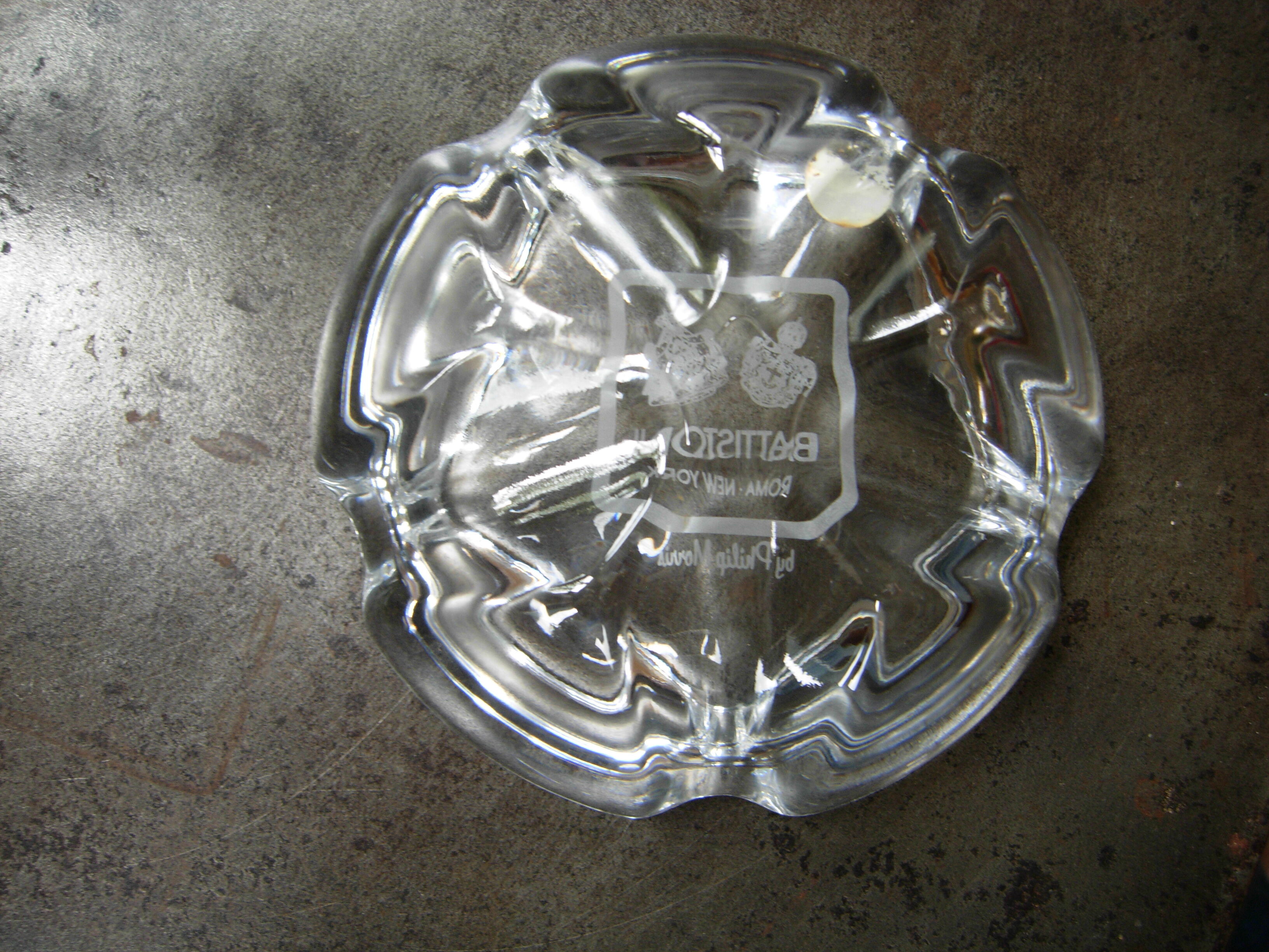 ashtray in Crystal of Arques