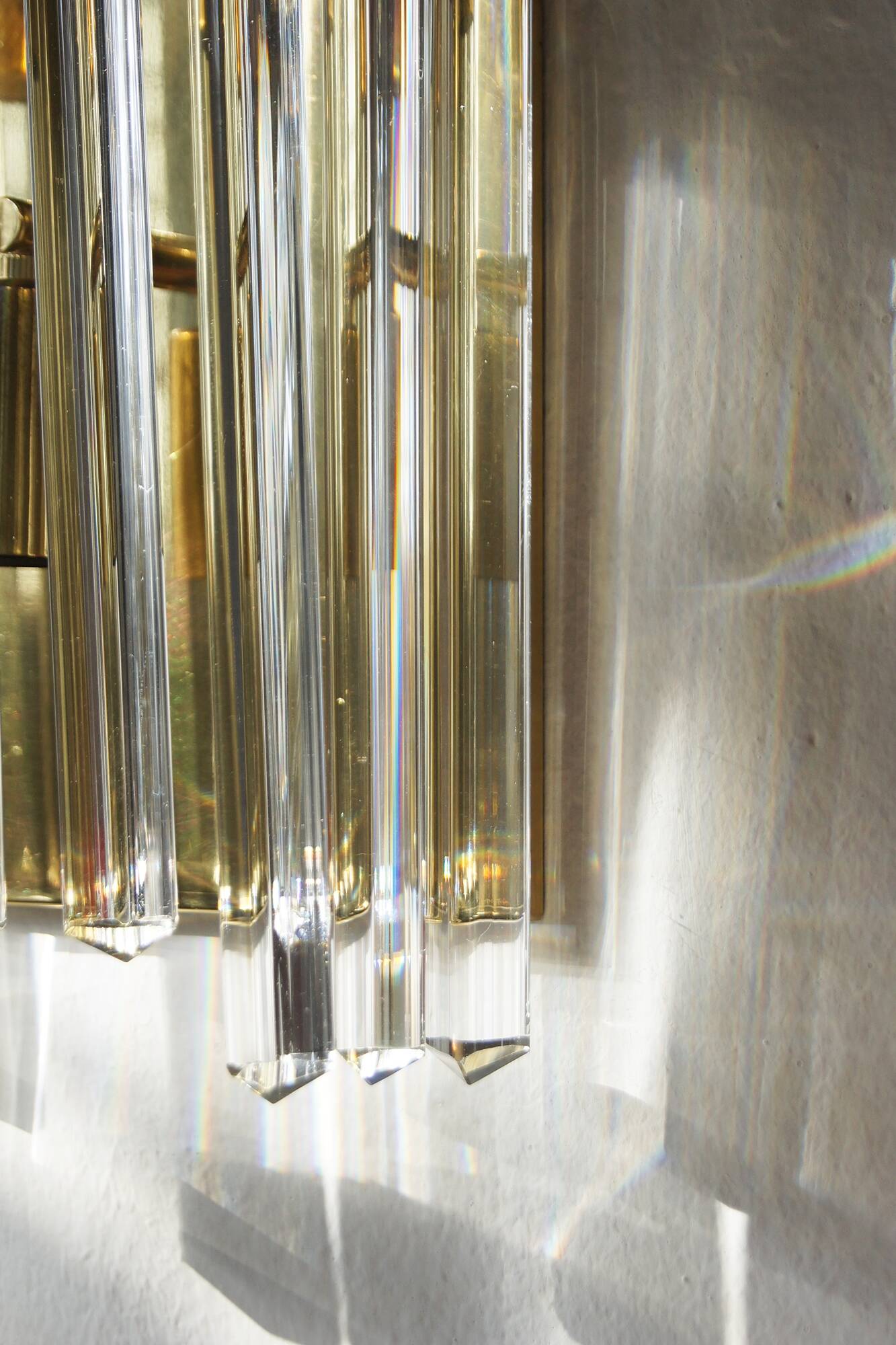 Two Large Wall Lamps in Style Venini