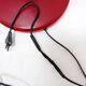 Space Age floor lamp with dark red shade - 1970s