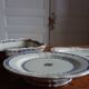 Old mounted plate, compotier in iron earthenware E. Bourgeois large deposit “Rouen XVIII”