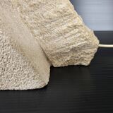 Vintage stone pyramid lamp 1970