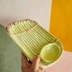 Vintage slipware asparagus dish