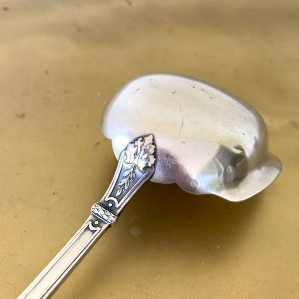Silver metal ladle