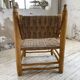 Fauteuil bois et corde Maroc