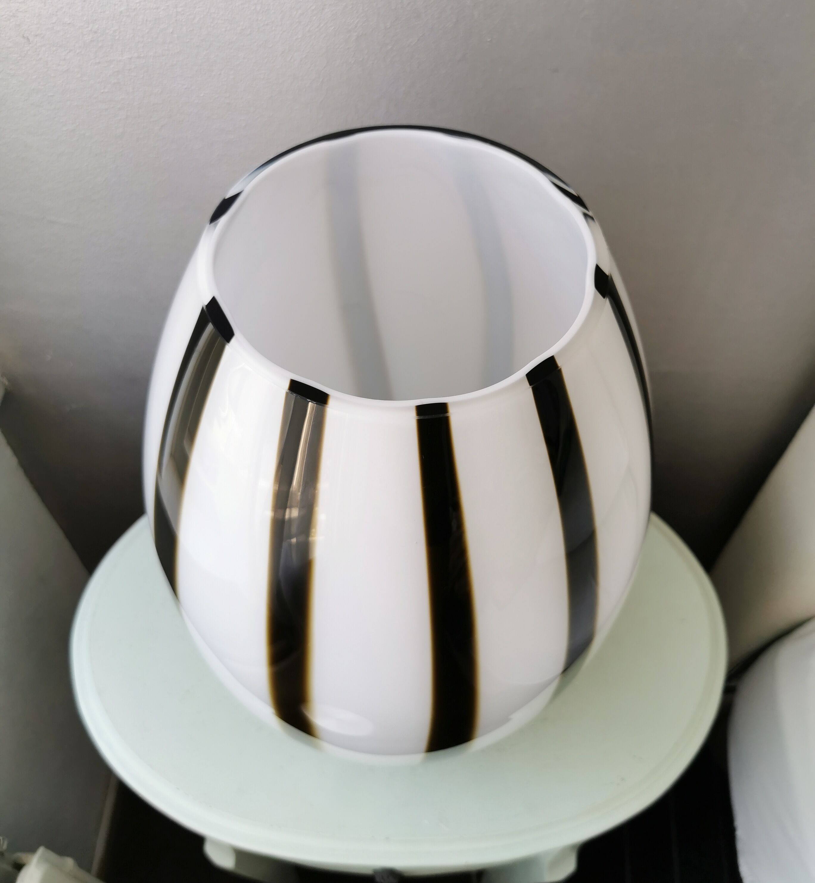 Vintage glass italian table 1980