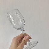 Set de 8 verres à pied : 4 verres à eau et 4 verres à vin, verre tourbillonnant