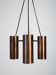 Scandinavian pendant lamp in copper