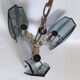 Chandelier suspension space age 70s