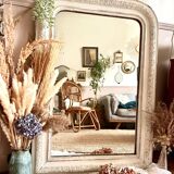 Miroir trumeau ancien Louis Philippe 104 x74